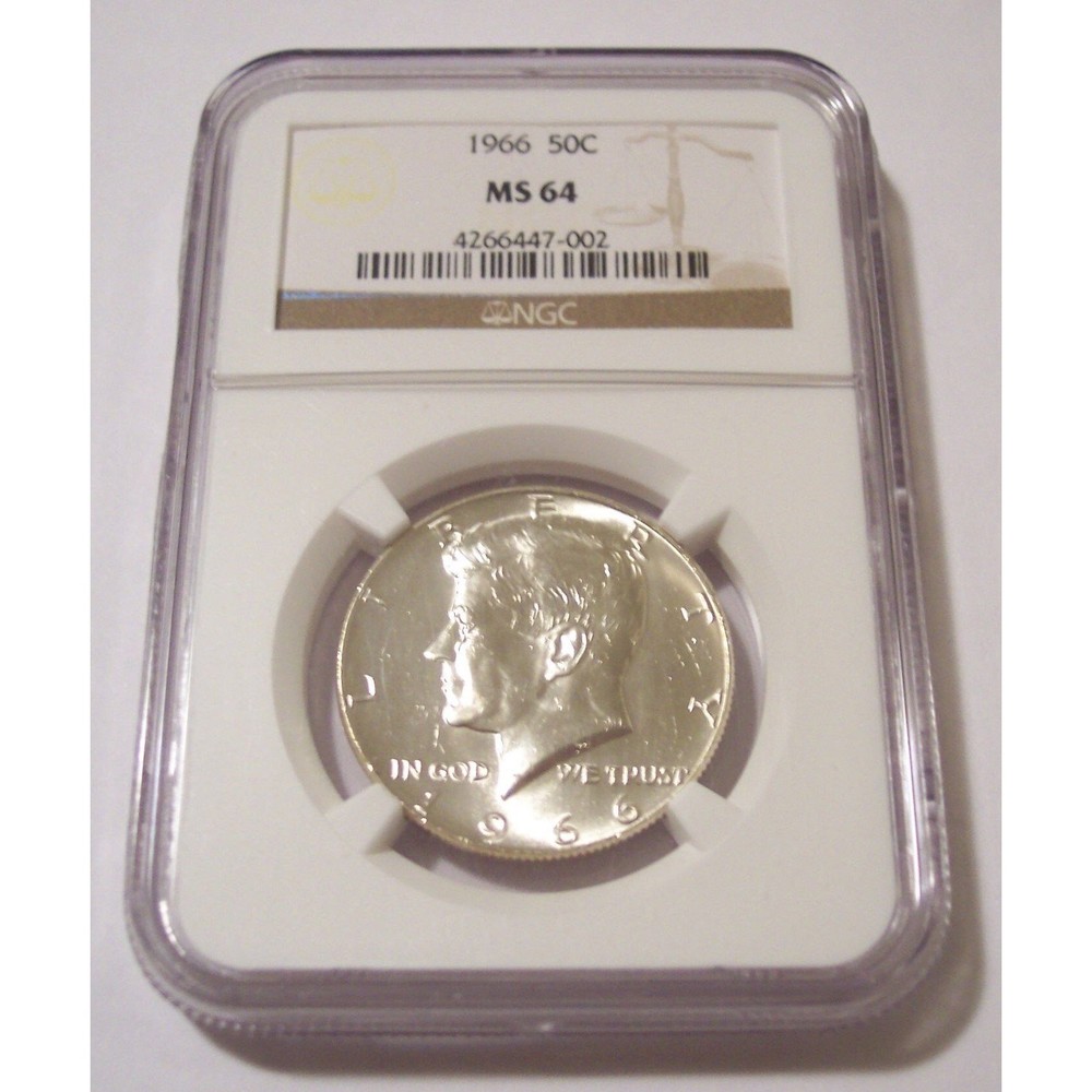 1966 Kennedy Half Dollar MS64 NGC